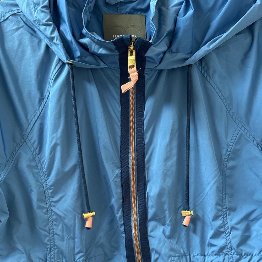 Maurices Blue Hooded Rain Jacket - Picture 4 of 5